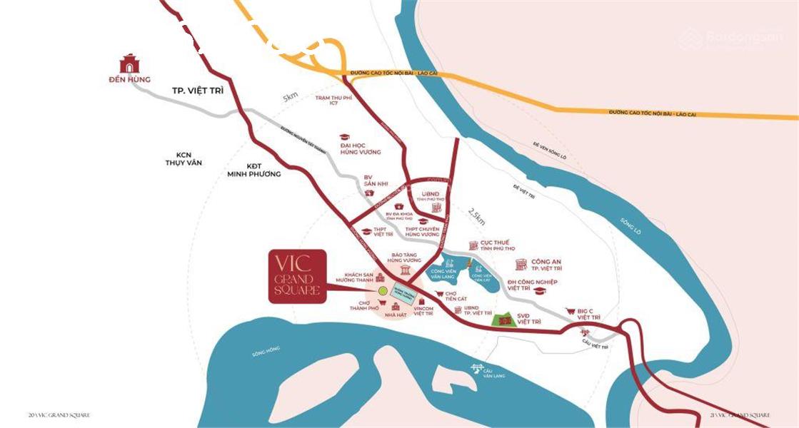 CC cần nhượng căn VIC Grand Square 2PN 2WC, 73m2, 3,2 tỷ, cửa vào Đông Bắc, view sông Hồng 16017580