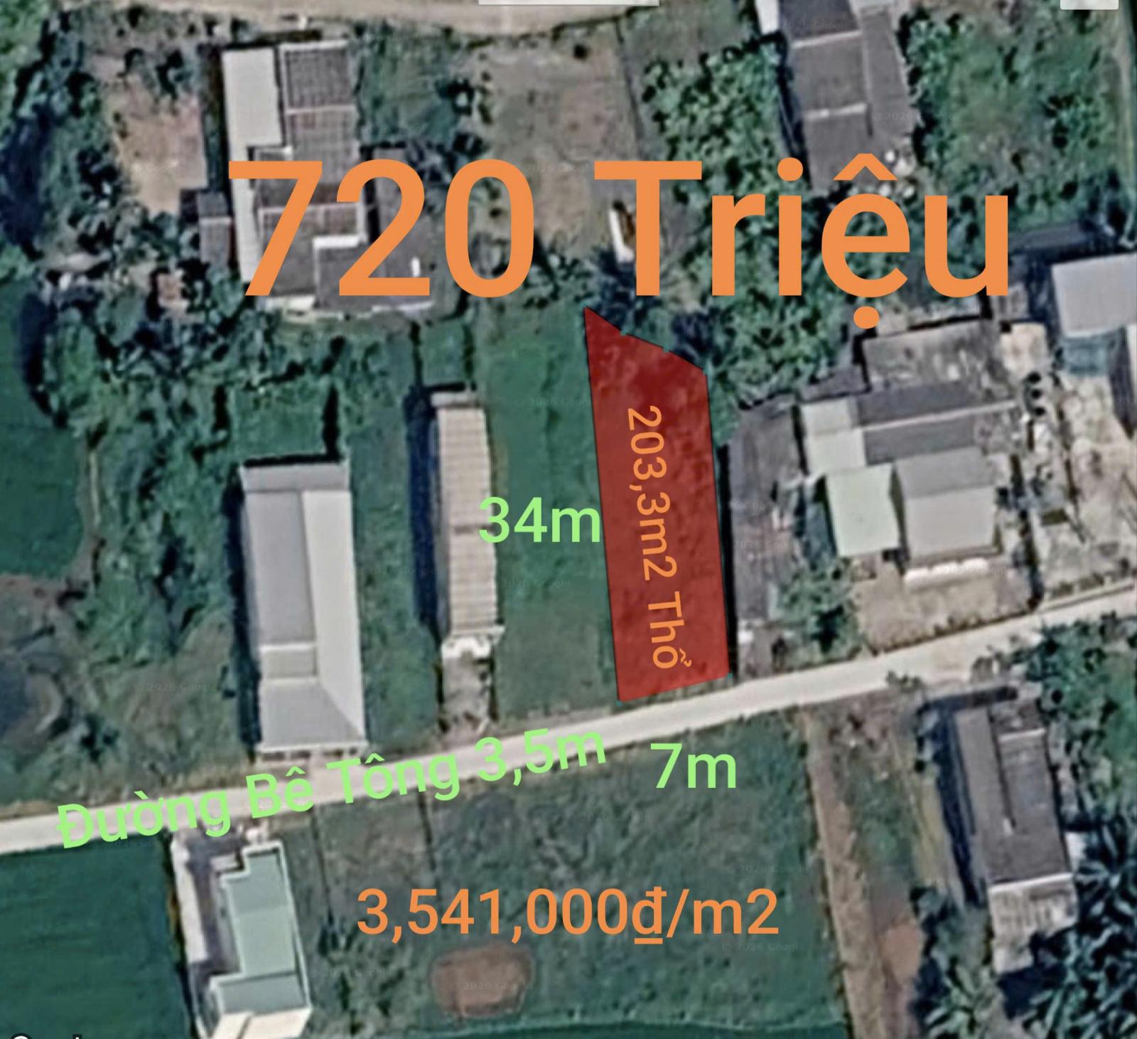 Bán lô đất thổ gần làm nhà vườn gần Quốc Lộ 50B giá 720 triệu 16017659