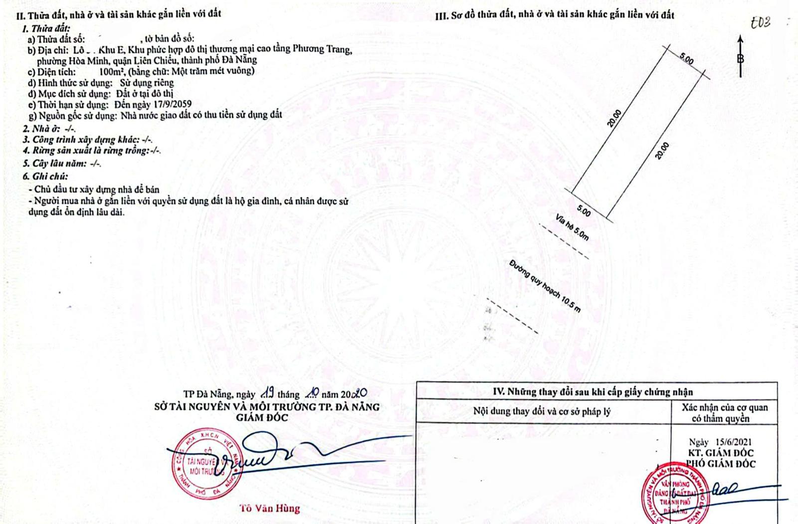 Bán đất đường 10.5m Trần Triệu Luật - cách Nguyễn Sinh Sắc 50m 16017804
