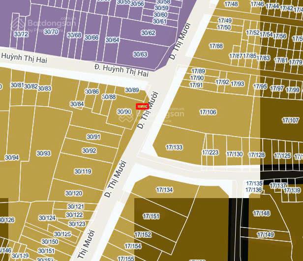 BÁN NHÀ MẶT TIỀN DƯƠNG THỊ MƯỜI, PHƯỜNG TÂN CHÁNH HIỆP, QUẬN 12 – GIÁ 6,3 TỶ 16017837