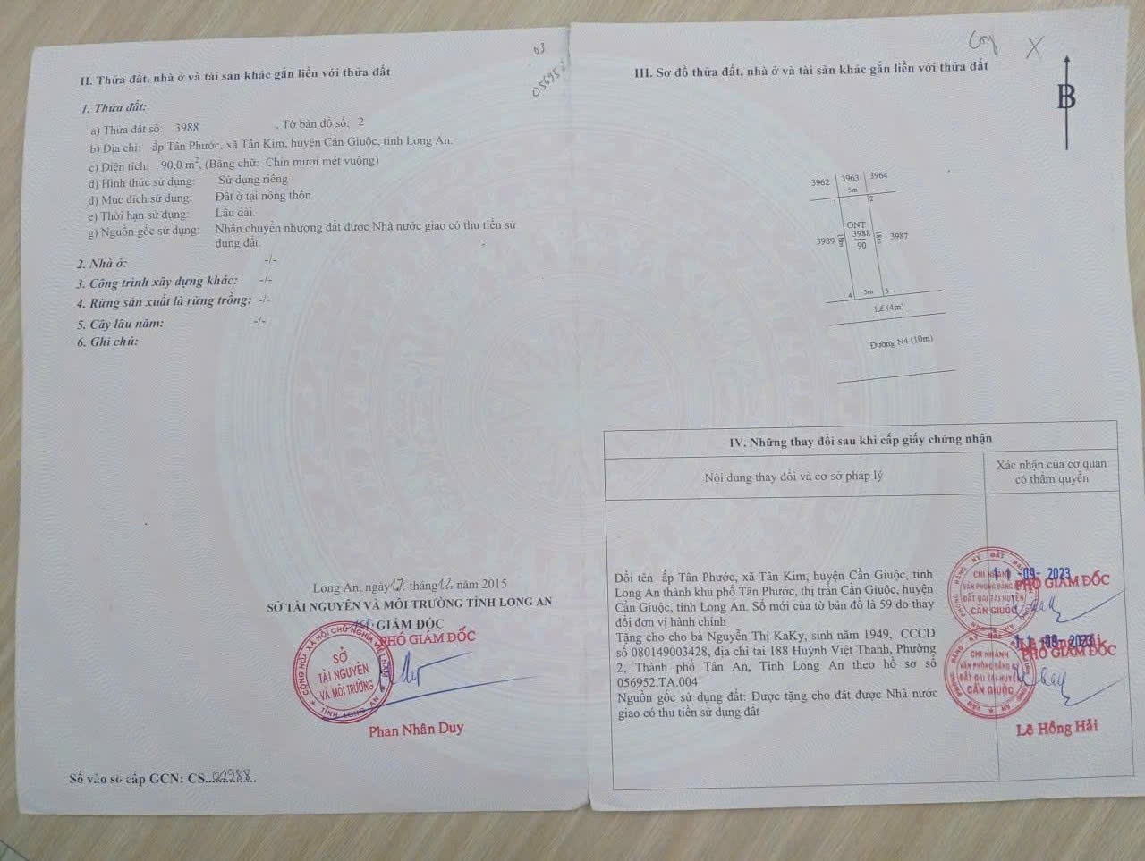 ĐẤT ĐẸP- GIÁ TỐT CHÍNH CHỦ BÁN NHANH LÔ ĐẤT ĐẦU TƯ LÀ SINH LỜI TẠI huyện Cần Giuộc tỉnh Long An 16017904