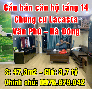 CHÍNH CHỦ CẦN BÁN CĂN HỘ TẦNG 14 CHUNG CƯ LACASTA VĂN PHÚ - HÀ ĐÔNG 16017997
