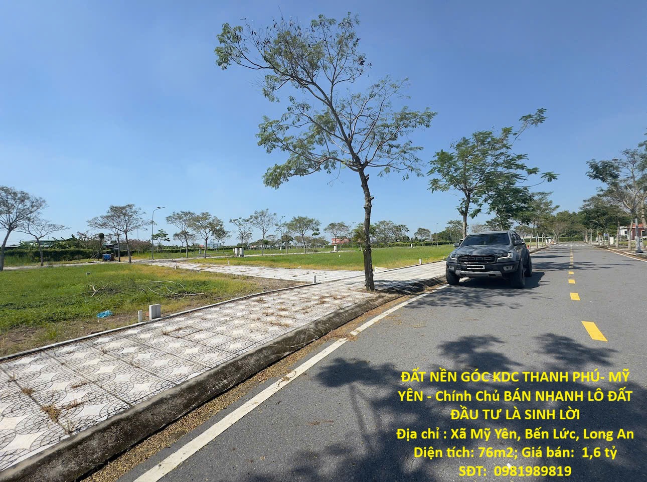 ĐẤT NỀN GÓC KDC THANH PHÚ- MỸ YÊN - Chính Chủ BÁN NHANH LÔ ĐẤT ĐẦU TƯ LÀ SINH LỜI 16018008