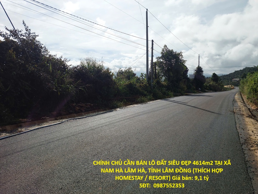 CHÍNH CHỦ CẦN BÁN LÔ ĐẤT SIÊU ĐẸP 4614m2 TẠI XÃ NAM HÀ LÂM HÀ, TỈNH LÂM ĐỒNG (THÍCH HỢP HOMESTAY / 16018013