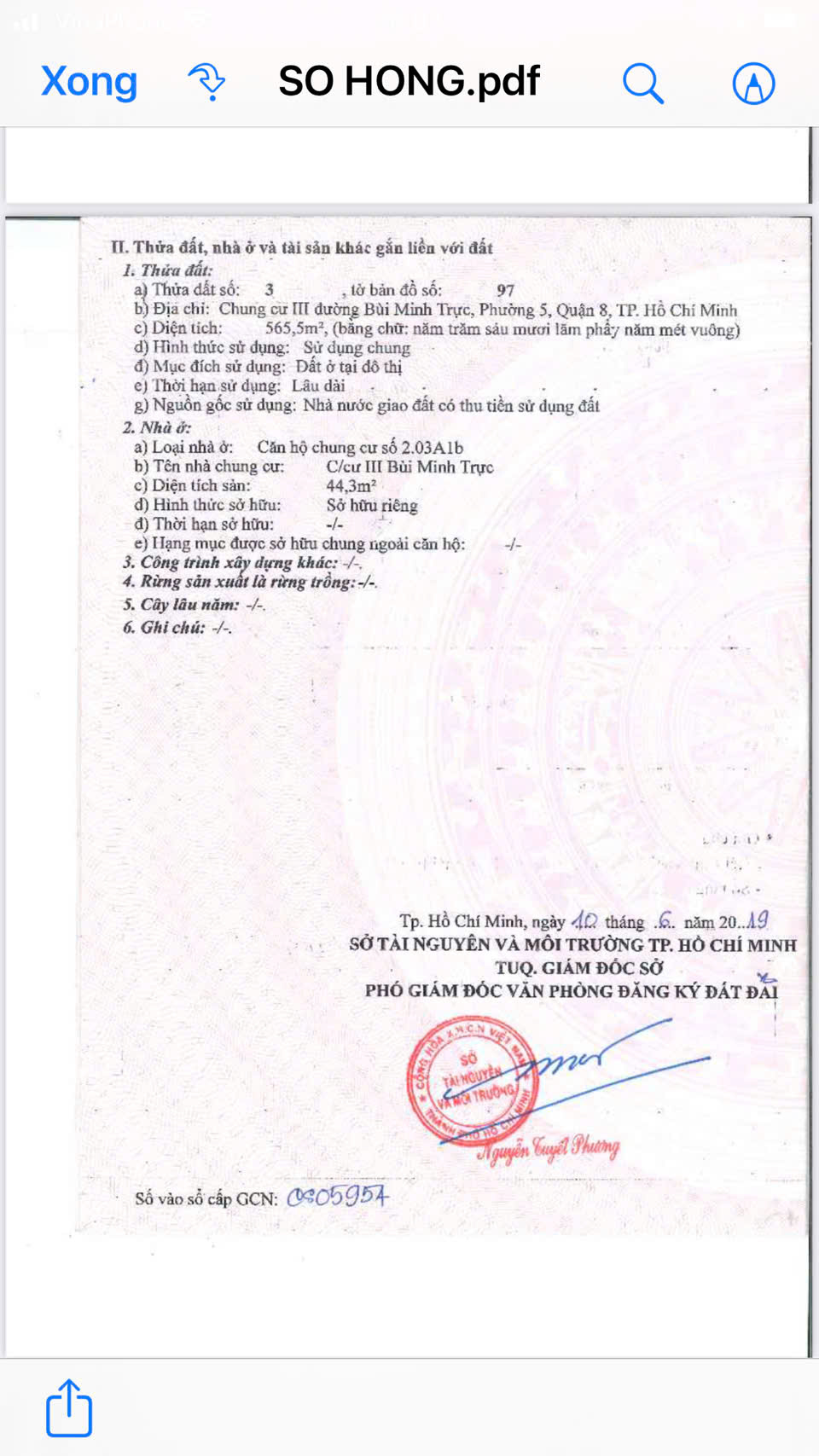 BÁN CĂN HỘ CHUNG CƯ BÙI MINH TRỰC III, QUẬN 8 – GIÁ 1,9 TỶ 16018139