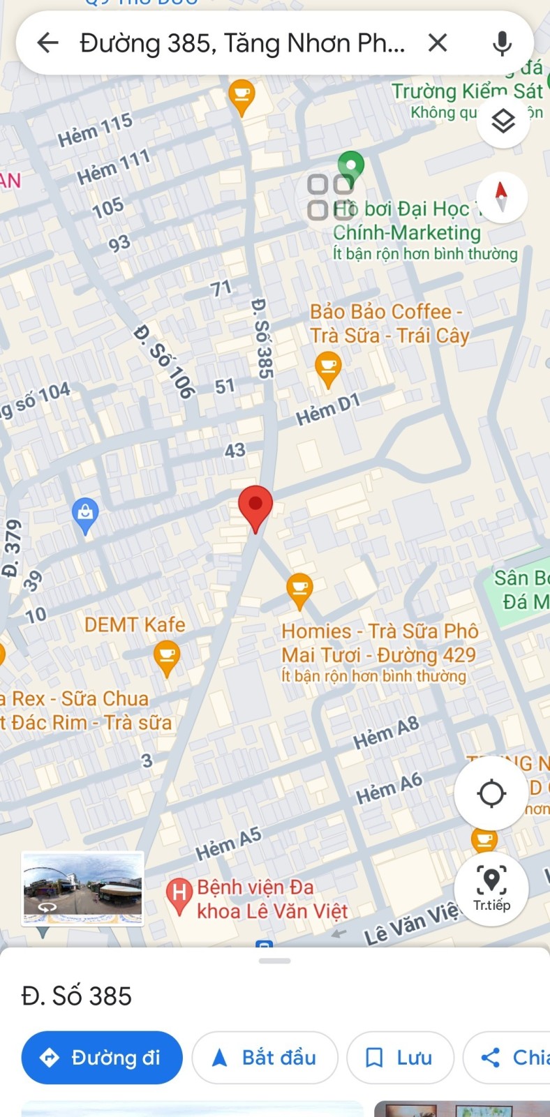 Bán nhà cấp 4, DT 132m2, đường số 385, Tăng Nhơn Phú A, Q9. Thủ Đức, TP HCM. Giá 7,58  tỷ. 16018164