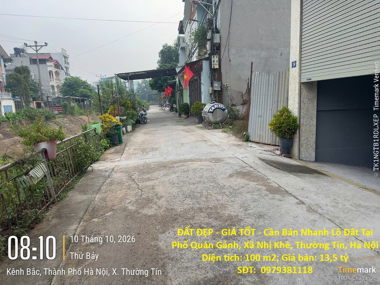 ĐẤT ĐẸP - GIÁ TỐT - Cần Bán Nhanh Lô Đất Tại Phố Quán Gánh, Xã Nhị Khê, Thường Tín, Hà Nội 16018231