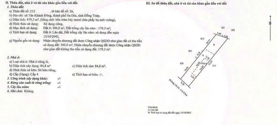 CHÍNH CHỦ - BÁN NHÀ ĐẤT SỔ HỒNG RIÊNG – Tân Khánh Đông, TP Sa Đéc, Tỉnh Đồng Tháp 16018394