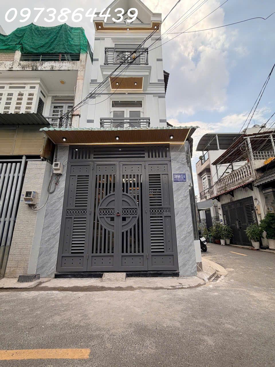 NHÀ GÓC 2 MẶT TIỀN 3 TẦNG – LÂM THỊ HỐ- GIÁP CITY HIỆP THÀNH – Q12-  GIÁ  CHỈ 4 TỶ 650 – XE HƠI VÀO 16018485