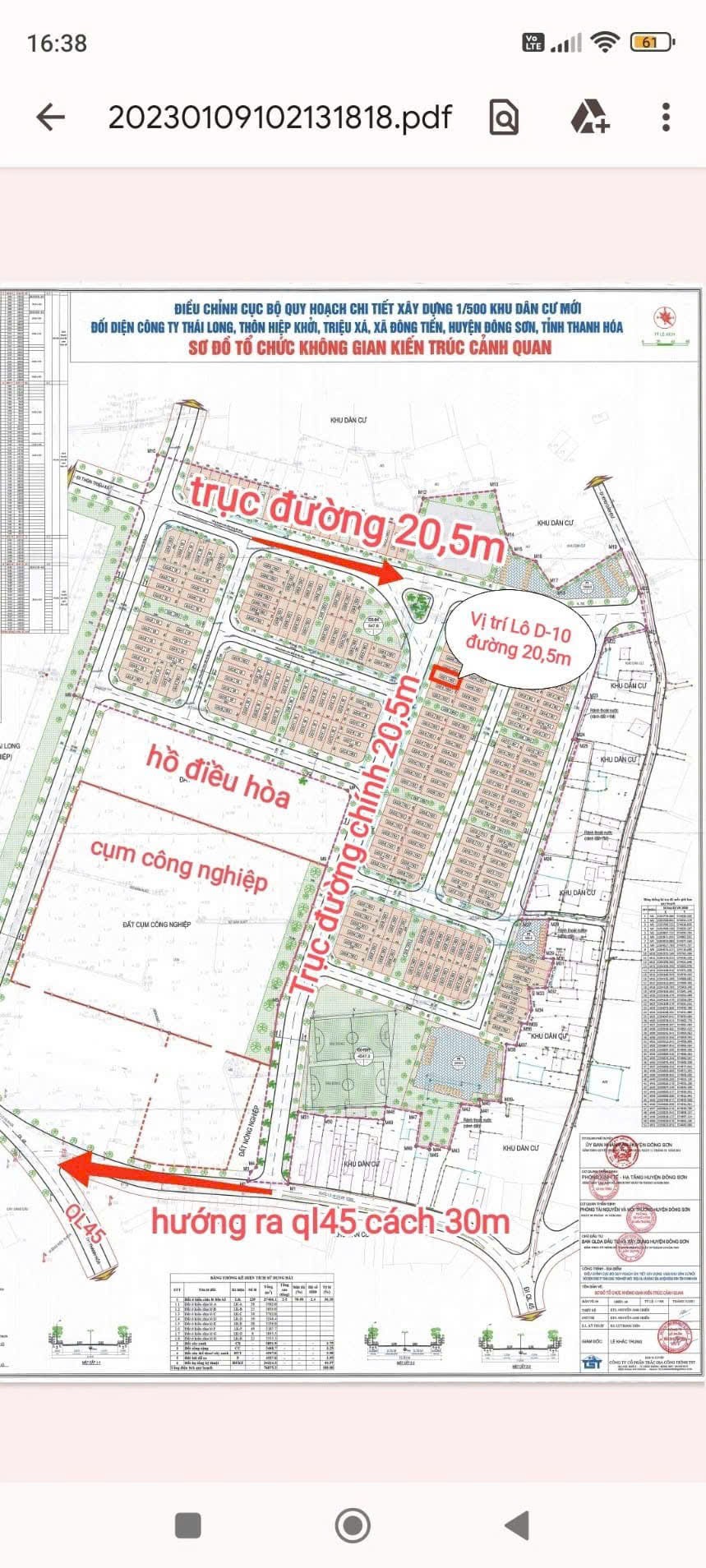 ĐẤT ĐẸP – GIÁ TỐT – CHÍNH CHỦ CẦN BÁN LÔ ĐẤT TẠI Mặt Bằng 2713, P. Đông Tiến, TP. Thanh Hóa, T. 16018577
