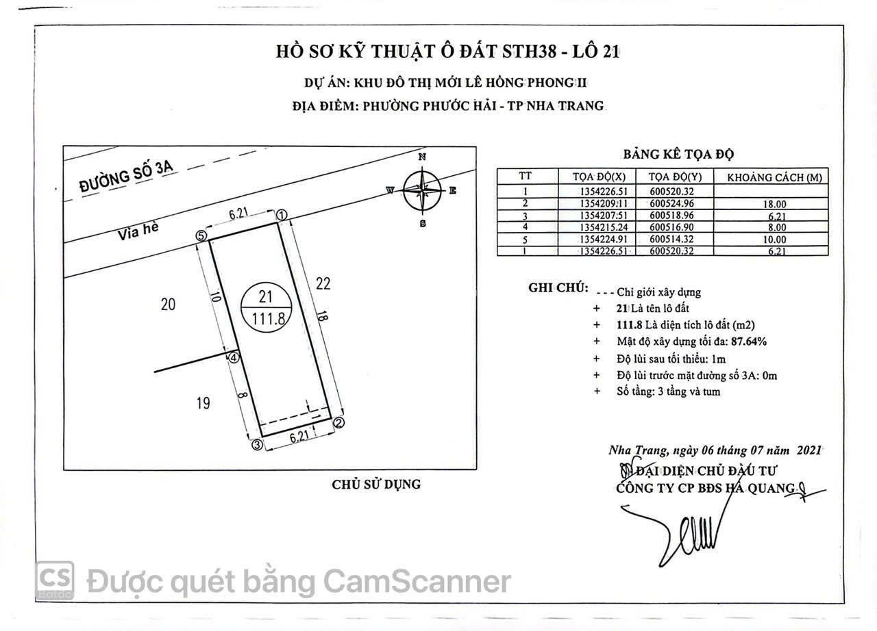 Chính chủ cần bán lô đất kề góc đẹp đối diện công viên lớn thuộc Khu đô thị Hà Quang 2 16018578