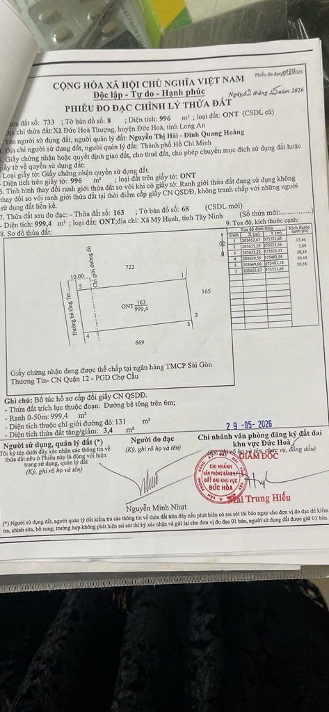 ĐẤT ĐẸP – GIÁ TỐT  – ĐẦU TƯ LÀ SINH LỜI CHÍNH CHỦ BÁN NHANH LÔ ĐẤT tại huyện Đức Hòa , tỉnh Long An 16018632