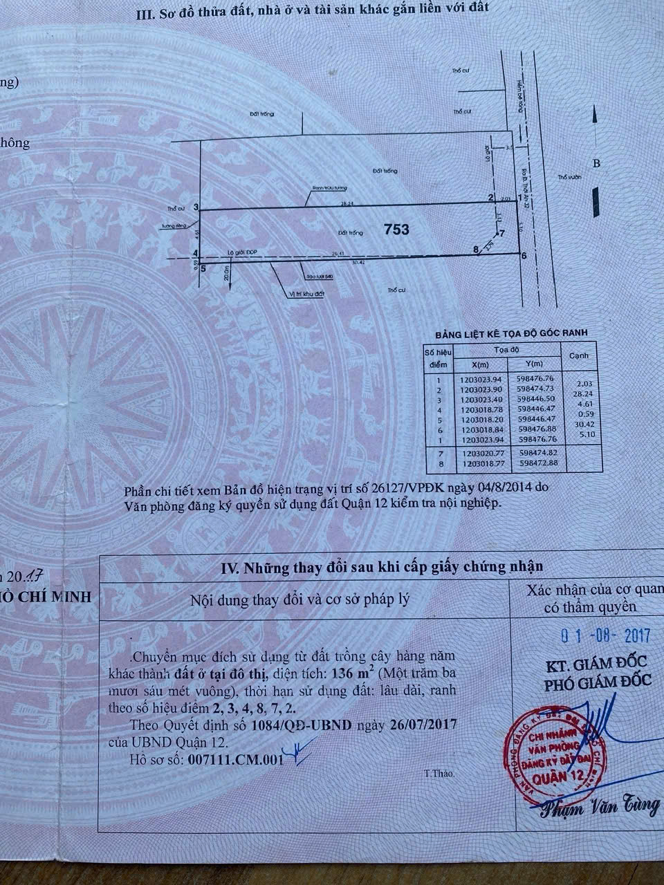 Bán  Đất MT hẻm 279 Lê Quang Hòa (TA16), P. Thới An, TP.HCM 16018881