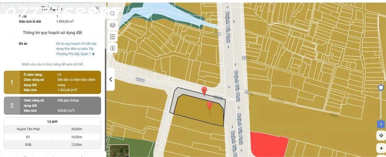 NGỘP BANK  GÓC 2MT HUỲNH TẤN PHÁT HƠN 1.850M² - HÀNG ĐẦU TƯ CHỈ 51 TR/M² 16018899