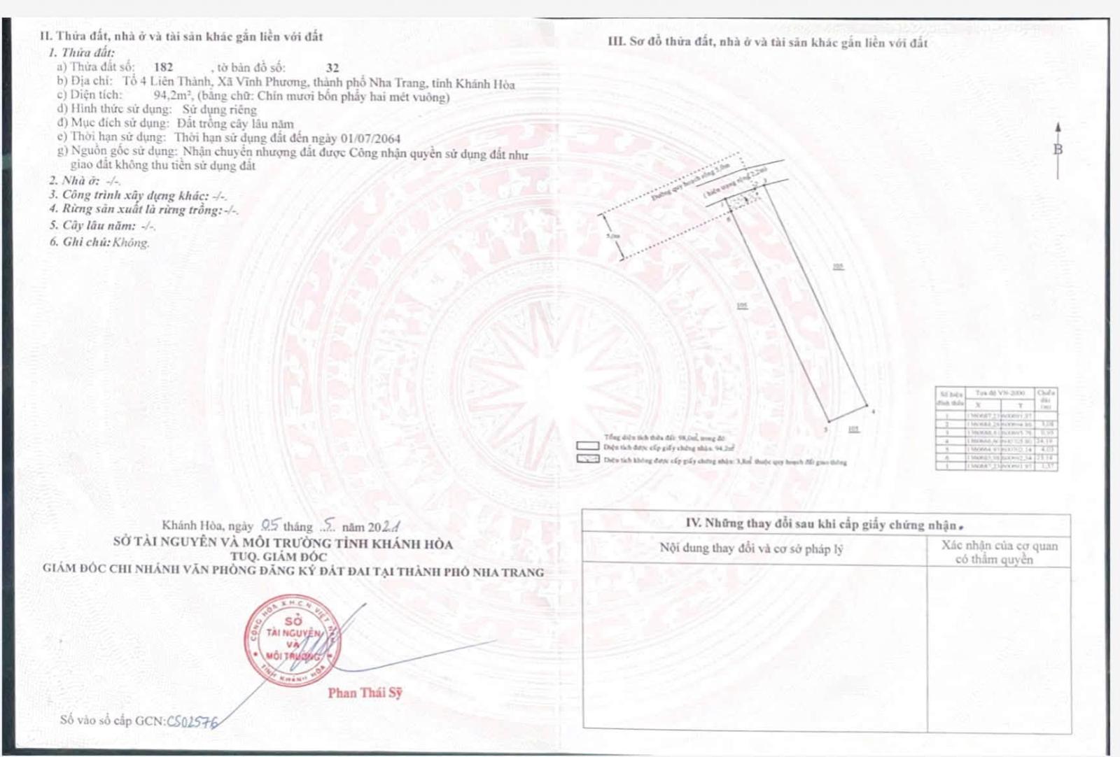 GIẢM GIÁ CHỐT NHANH – ĐẤT VĨNH PHƯƠNG, BẮC NHA TRANG  CHỈ CÒN 1,1 TỶ! GIÁ TỐT – PHÁP LÝ RÕ RÀNG! 16019221