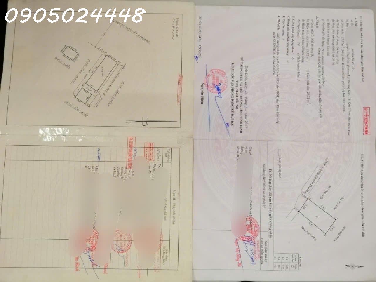 Chính chủ bán nhà 2 MT đường Nguyễn Thái Học, P Quy Nhơn. DT 83.5m2, giá 10.2 tỷ 16019391