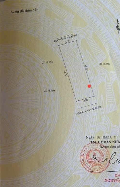 Bán đất mặt đường Ngô Sĩ Liên, khu Vạn Lộc, ph Tứ Minh, TP HD, 80m2, mt 5m, giá 3.x tỷ 16019478