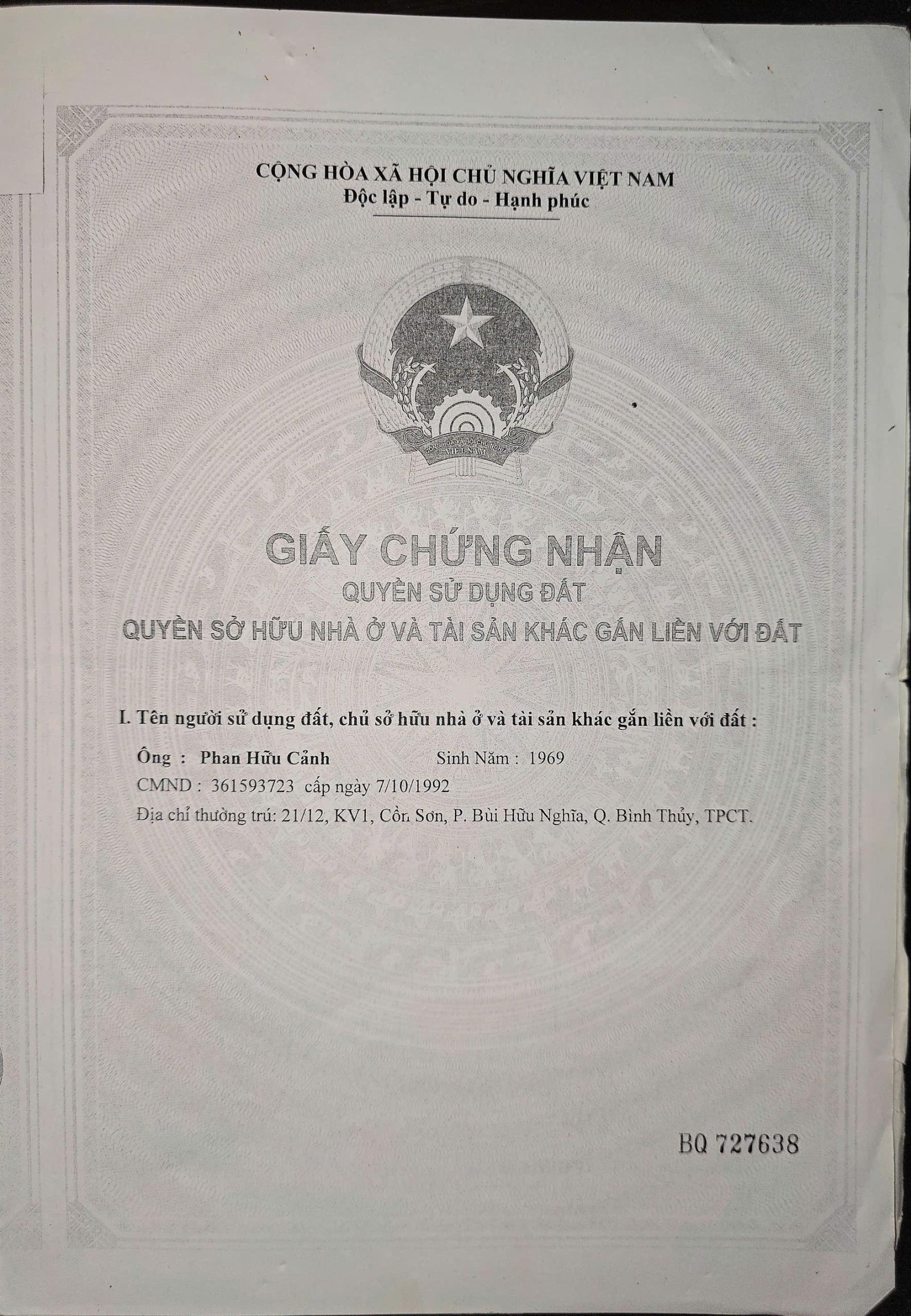 ĐẤT SINH THÁI NGHỈ DƯỠNG 4.000 M² – MẶT TIỀN SÔNG LỚN, CỒN SƠN, CẦN THƠ 16019530