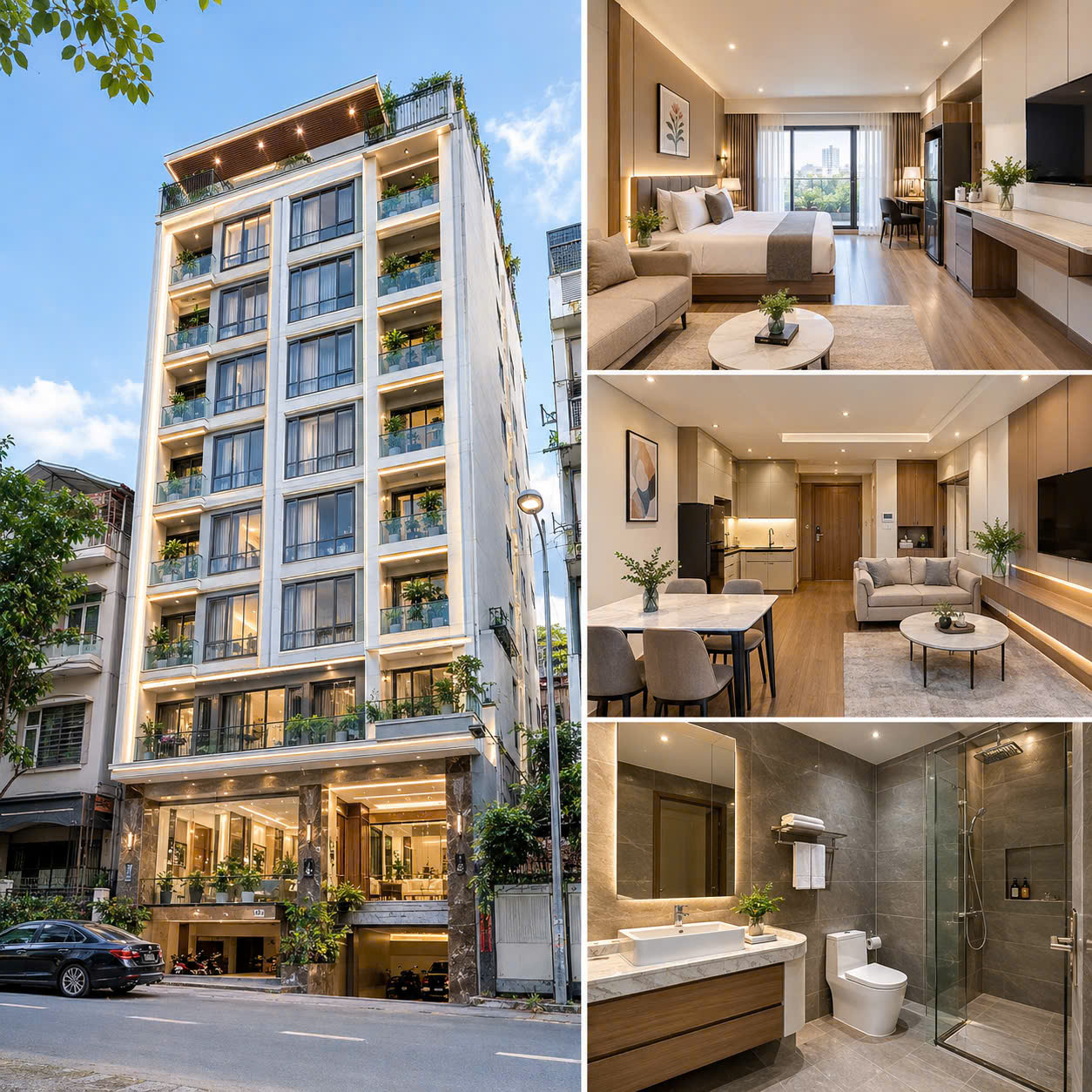 BÁN TÒA NHÀ HOÀNG HOA THÁM – BĐ – 296M² – MT 8,5M – 8 TẦNG – Ô TÔ TRÁNH - 52 CĂN HỘ – DOANH THU 5 16019592