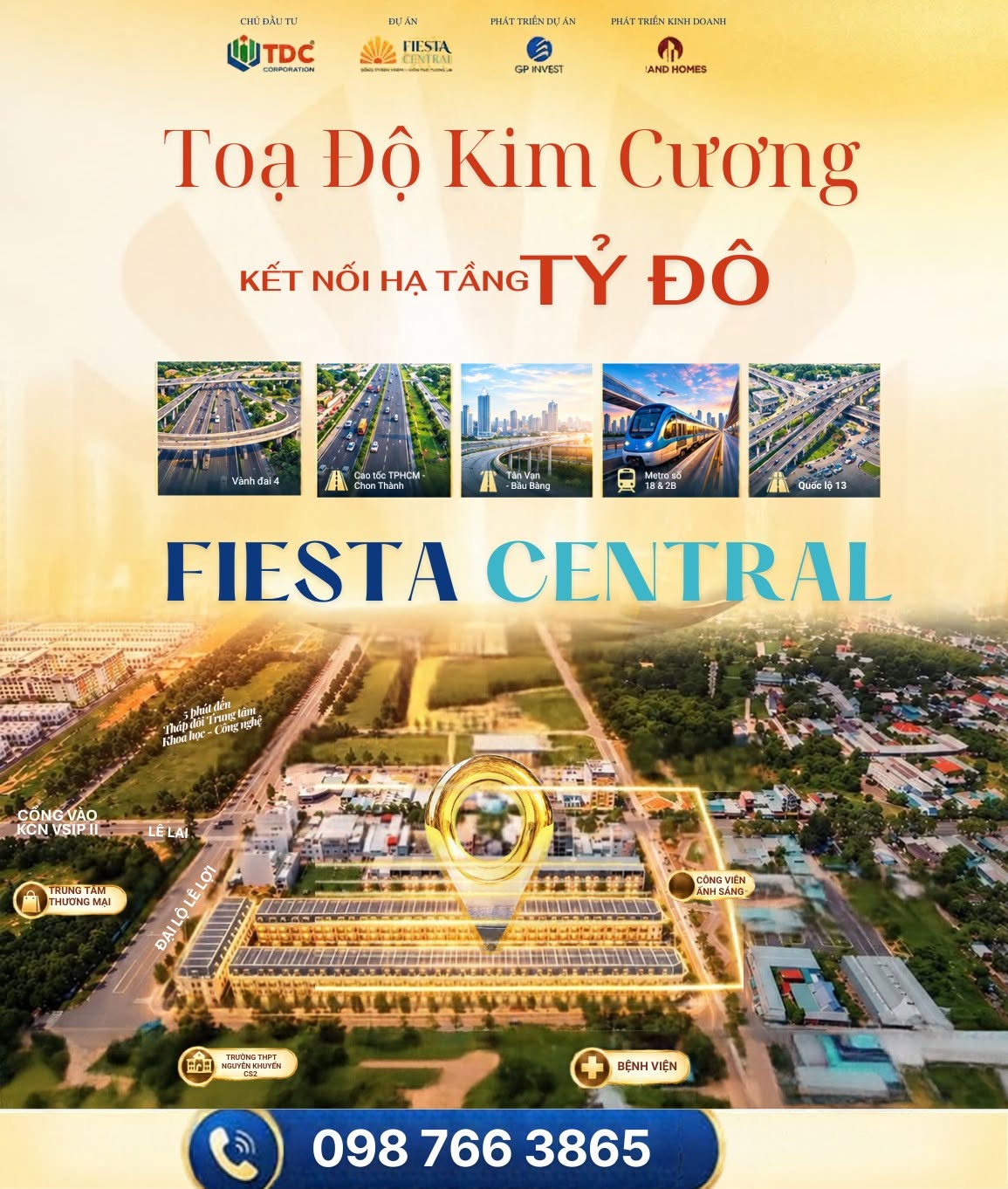 Nhà phố Fiestal Central Bình Dương  0987663865 hưởng lợi trực tiếp loạt công trình hạ tầng tỷ đô: 16019933