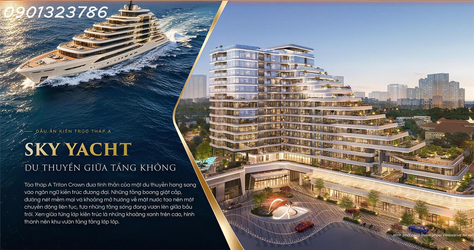 MỞ BÁN DỰ ÁN TRITON CROWN PHÚ MỸ HƯNG, 1PN ĐẾN 4PN, MUA GIAI ĐOẠN 1, TRỰC TIẾP CĐT. LS 0%, CK 6%. 16019938