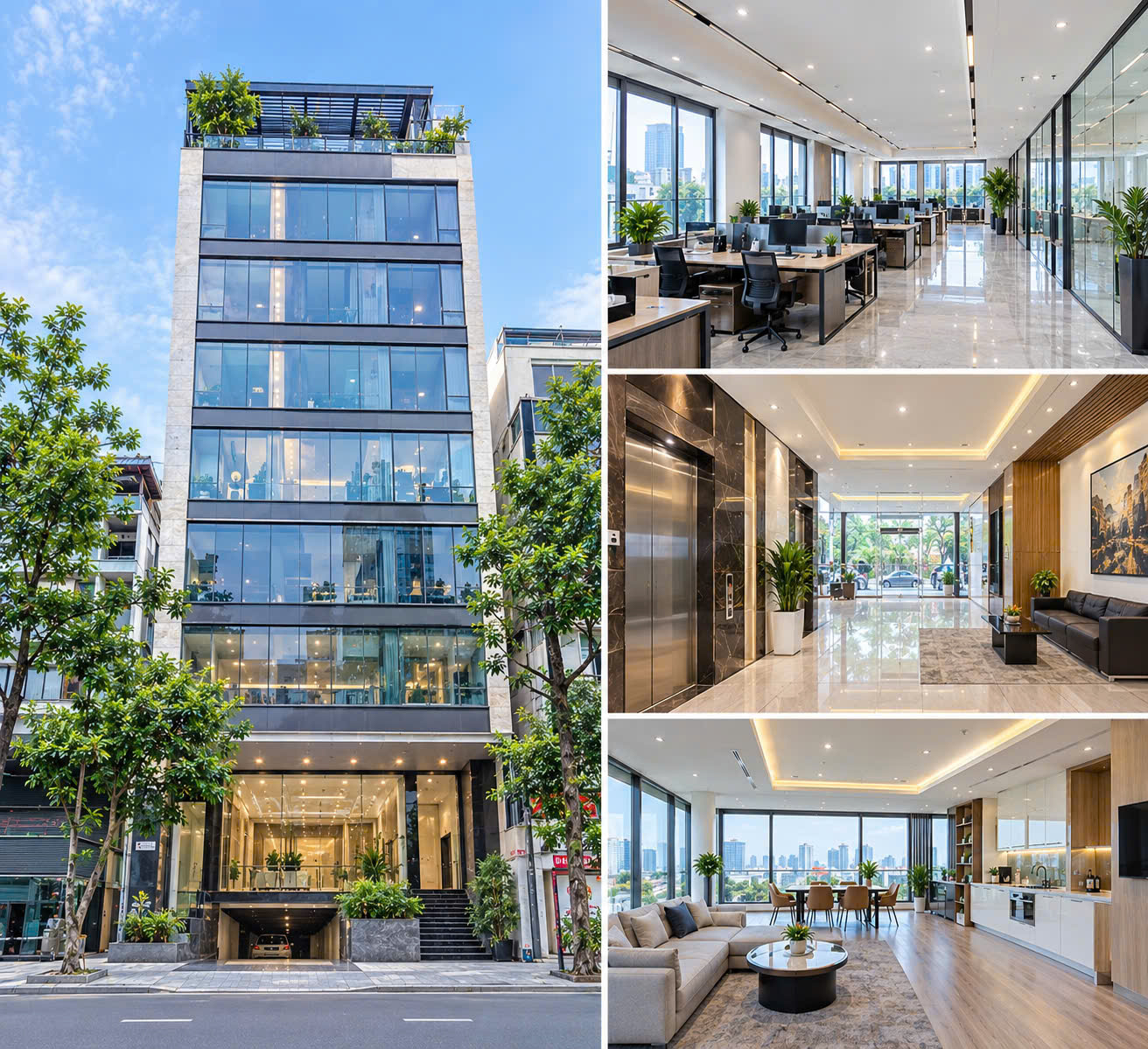 BÁN TÒA NHÀ VĂN PHÒNG MẶT PHỐ MỸ ĐÌNH – 208M² – MT 12,5M – 8 TẦNG – 1 HẦM – THÔNG SÀN – THANG MÁY – 16020033