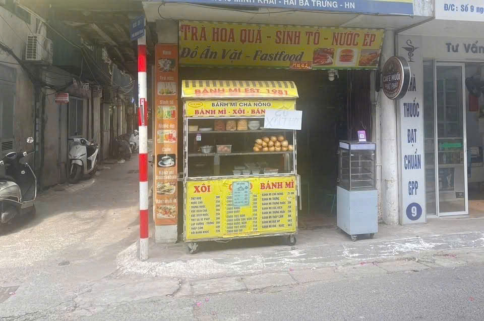 SANG NHƯỢNG CỬA HÀNG BÁNH MÌ – XÔI – CAFE - 2 MẶT TIỀN SIÊU ĐẸP, HÀ NỘI 16020053