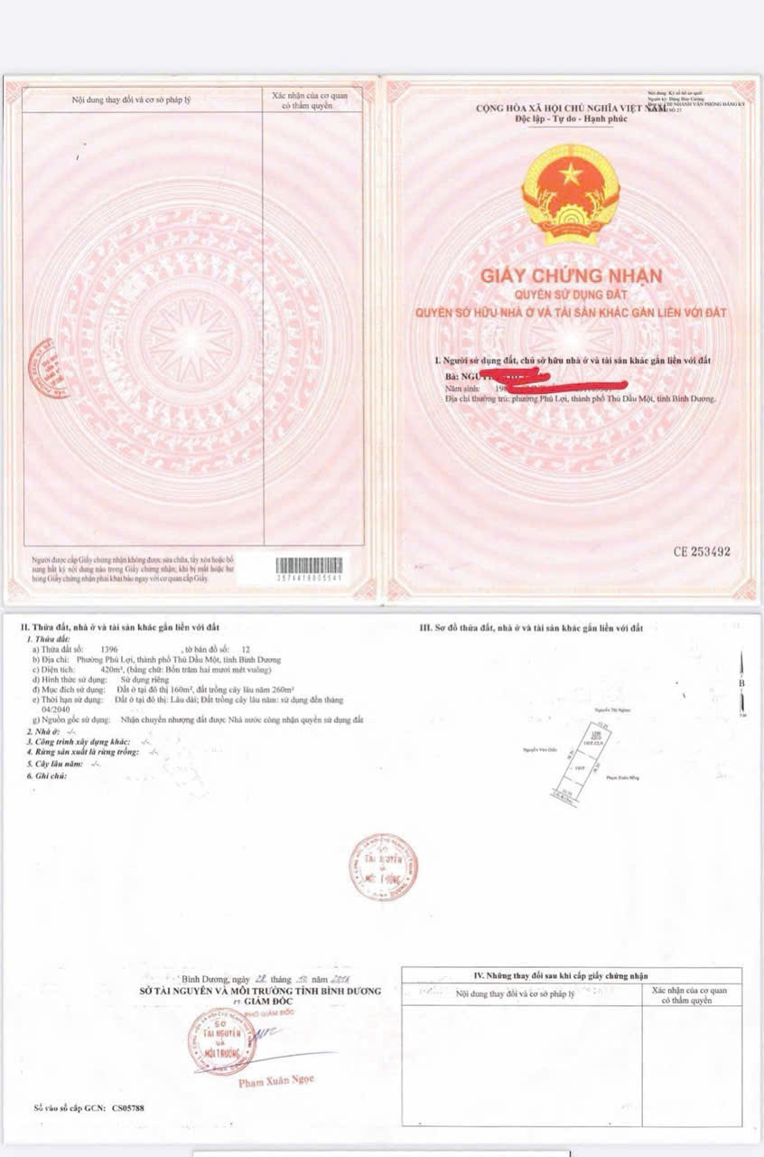 CHÍNH CHỦ BÁN ĐẤT TRUNG TÂM BÌNH DƯƠNG CŨ (TP.HCM MỚI)– KHU DÂN CƯ HIỆN HỮU, CÁCH ĐIỂM LÊN XUỐNG 16020079