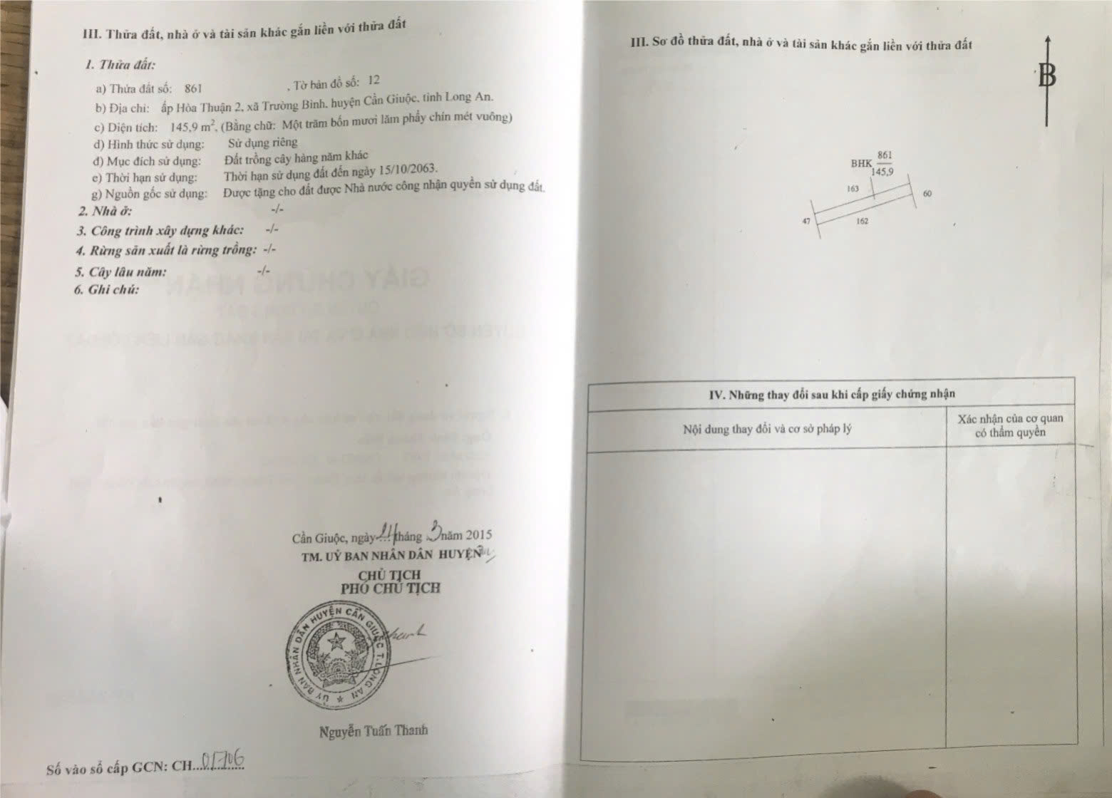 * CHÍNH CHỦ BÁN 2 LÔ ĐẤT LIỀN KỀ – TỔNG DIỆN TÍCH 2.470m² – GIÁ CHỈ 2,9 TỶ ĐỒNG * 16020139