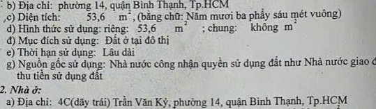 Nhà 3 tầng 3.2x17m, 4C Trần Văn Kỷ 6.5 tỷ 16020352