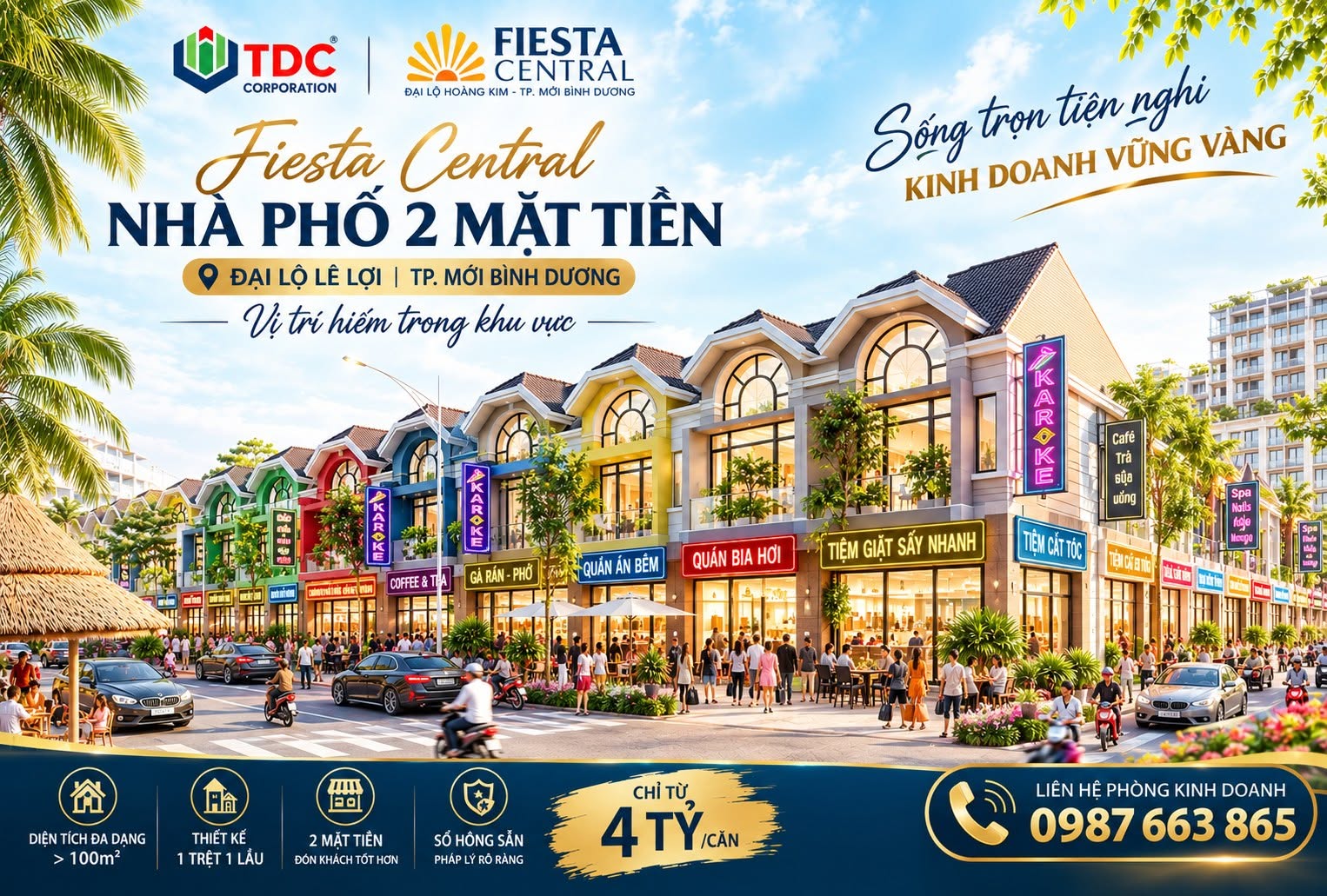 FIESTA CENTRAL BÌNH DƯƠNG- ĐÓN DÒNG GIAO THƯƠNG -KHAI MỞ TIỀM NĂNG KINH DOANH 16020460