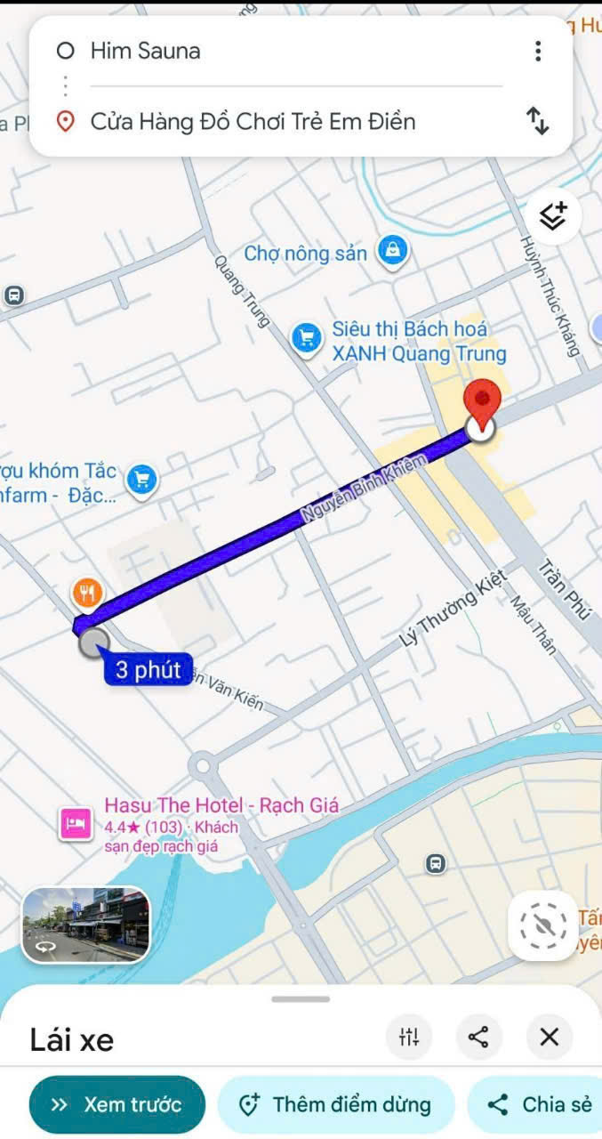 CHO THUÊ MẶT BẰNG KINH DOANH GIÁ TỐT ĐƯỜNG VÕ TRƯỜNG TOẢN - GẦN BẾN TÀU PHÚ QUỐC, KIÊN GIANG 16020478