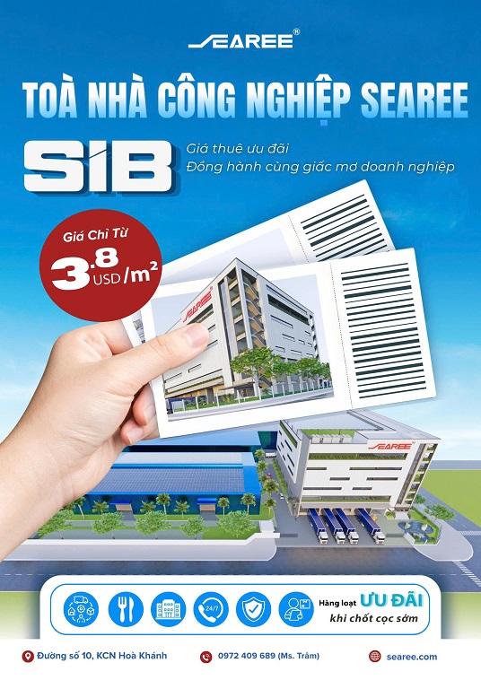 CHO THUÊ KHO XƯỞNG TÒA NHÀ SIB – SEAREE, KCN HÒA KHÁNH - ĐÀ NẴNG 16020517