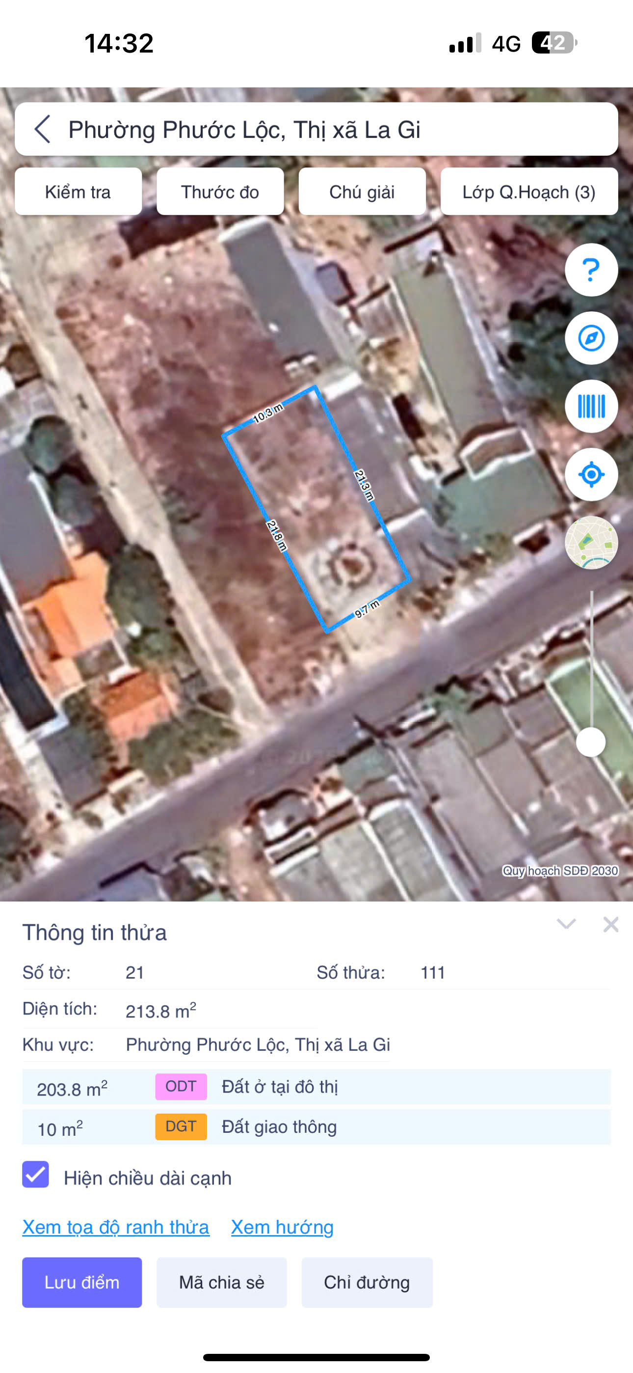 Bán 211m2 đất mặt tiền Nguyễn Trung Trục, Phước Lộc, LaGi chỉ 1.7 tỷ 16020538