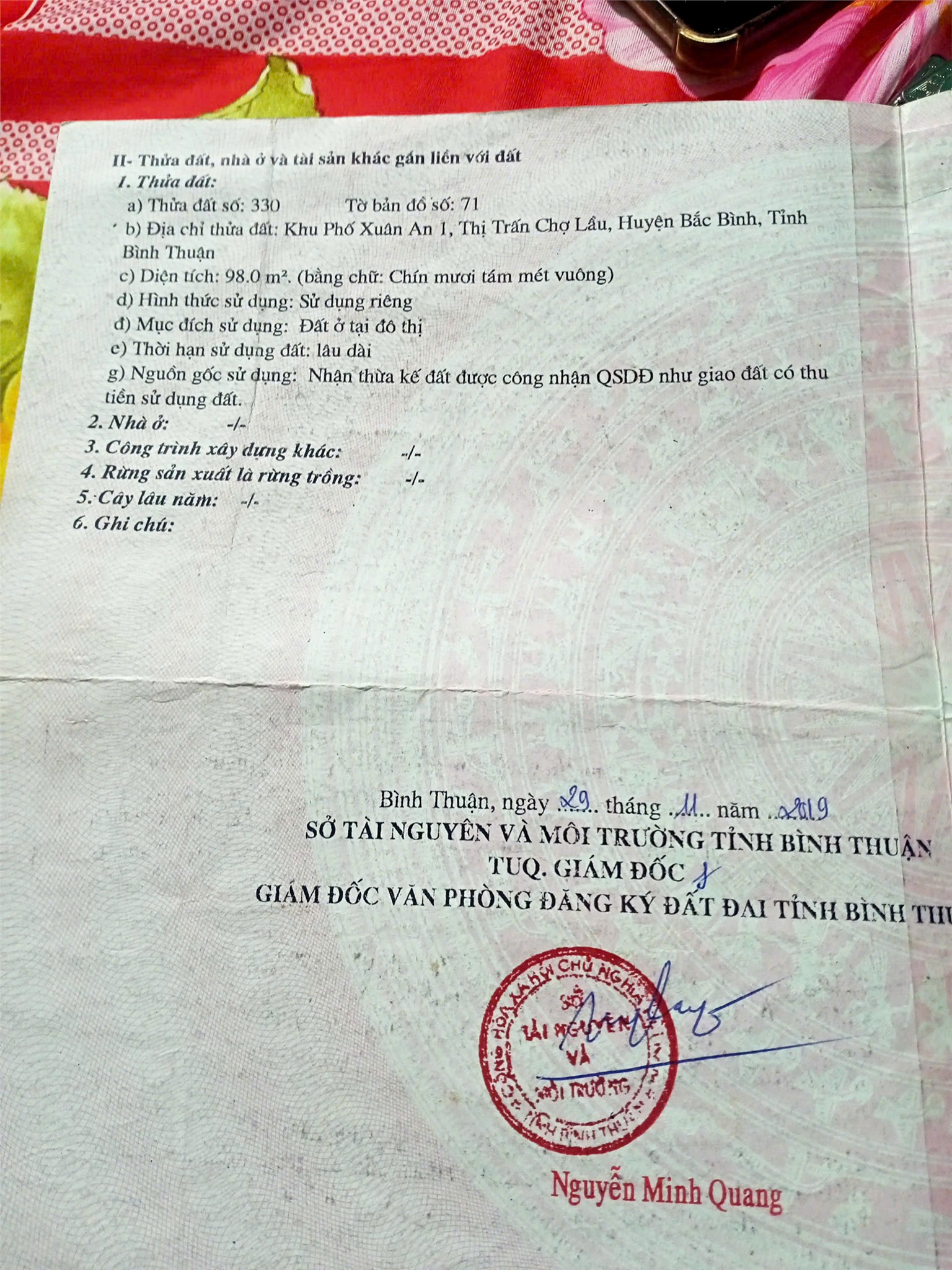 NHÀ ĐẸP – GIÁ TỐT – CẦN BÁN NHÀ 531 Đường Nguyễn Hữu Cảnh, Thị trấn Chợ Lầu, Huyện Bắc Bình, Bình 16020637