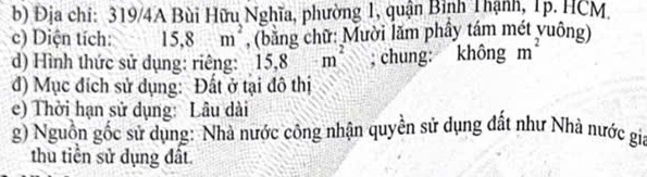 Nhà 5 tầng 2.7x7m 3PN 4WC, 319/4A Bùi Hữu Nghĩa 3.5 tỷ 16020679