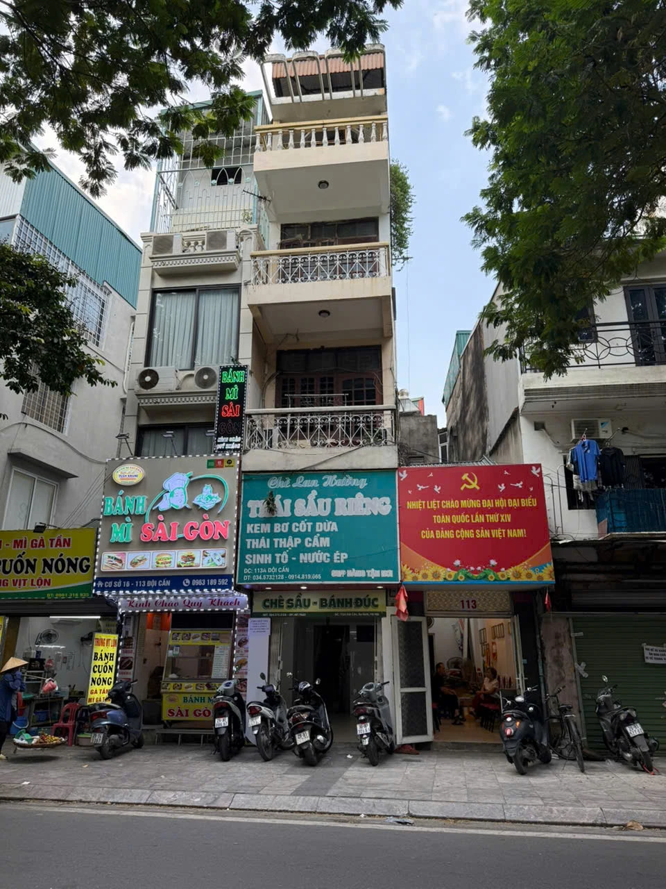 Chính chủ cho thuê cửa hàng hoặc cả nhà 4 tầng tại 113A Đội Cấn, Ba Đình, Hà Nội. 16021048