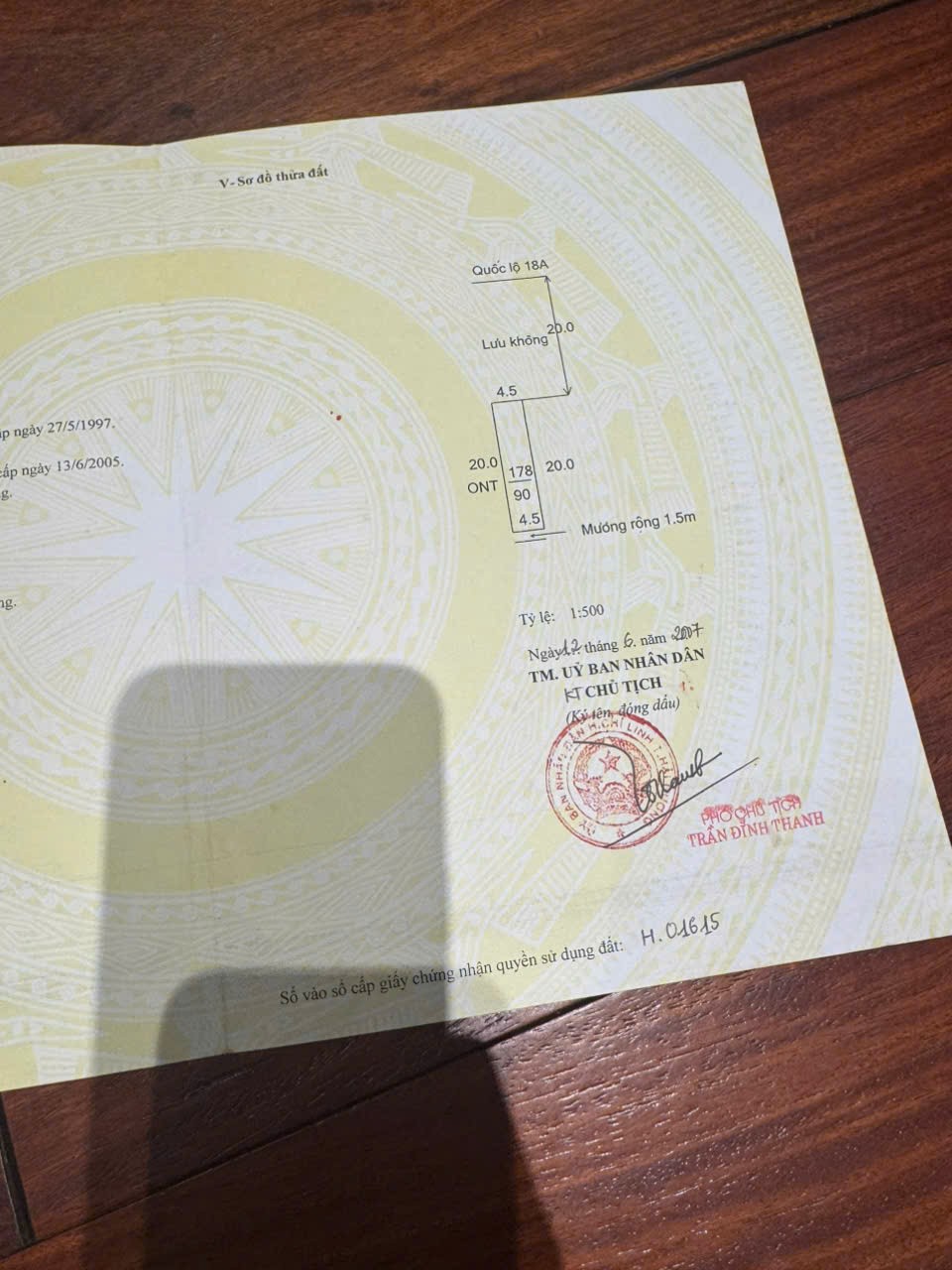 HOT CẦN BÁN NHANH LÔ ĐẤTVỊ TRÍ ĐẮC ĐỊA tại huyện Chí Linh, tỉnh Hải Dương 16021070