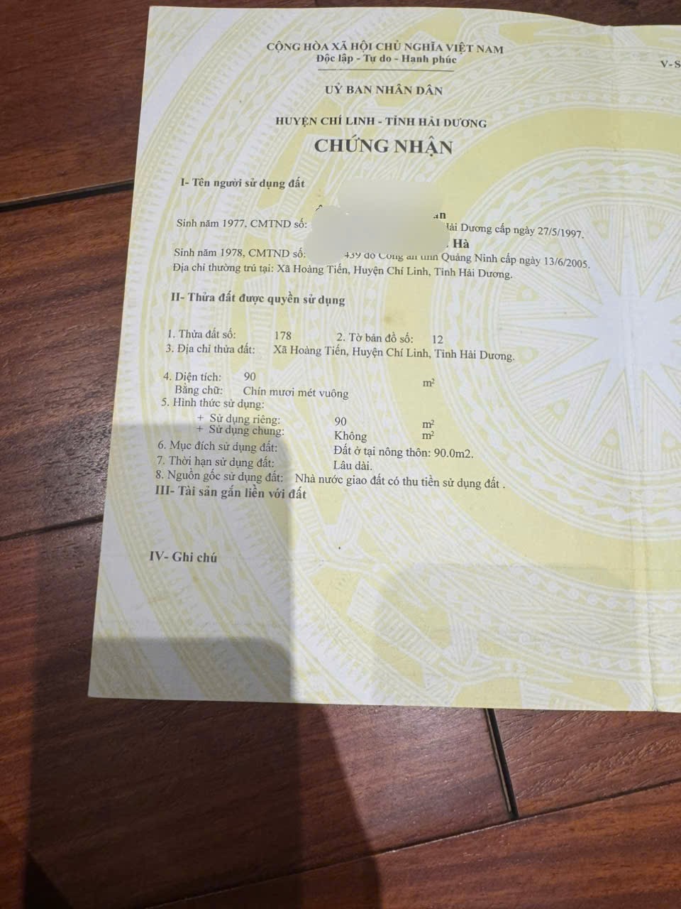 HOT CẦN BÁN NHANH LÔ ĐẤTVỊ TRÍ ĐẮC ĐỊA tại huyện Chí Linh, tỉnh Hải Dương 16021070