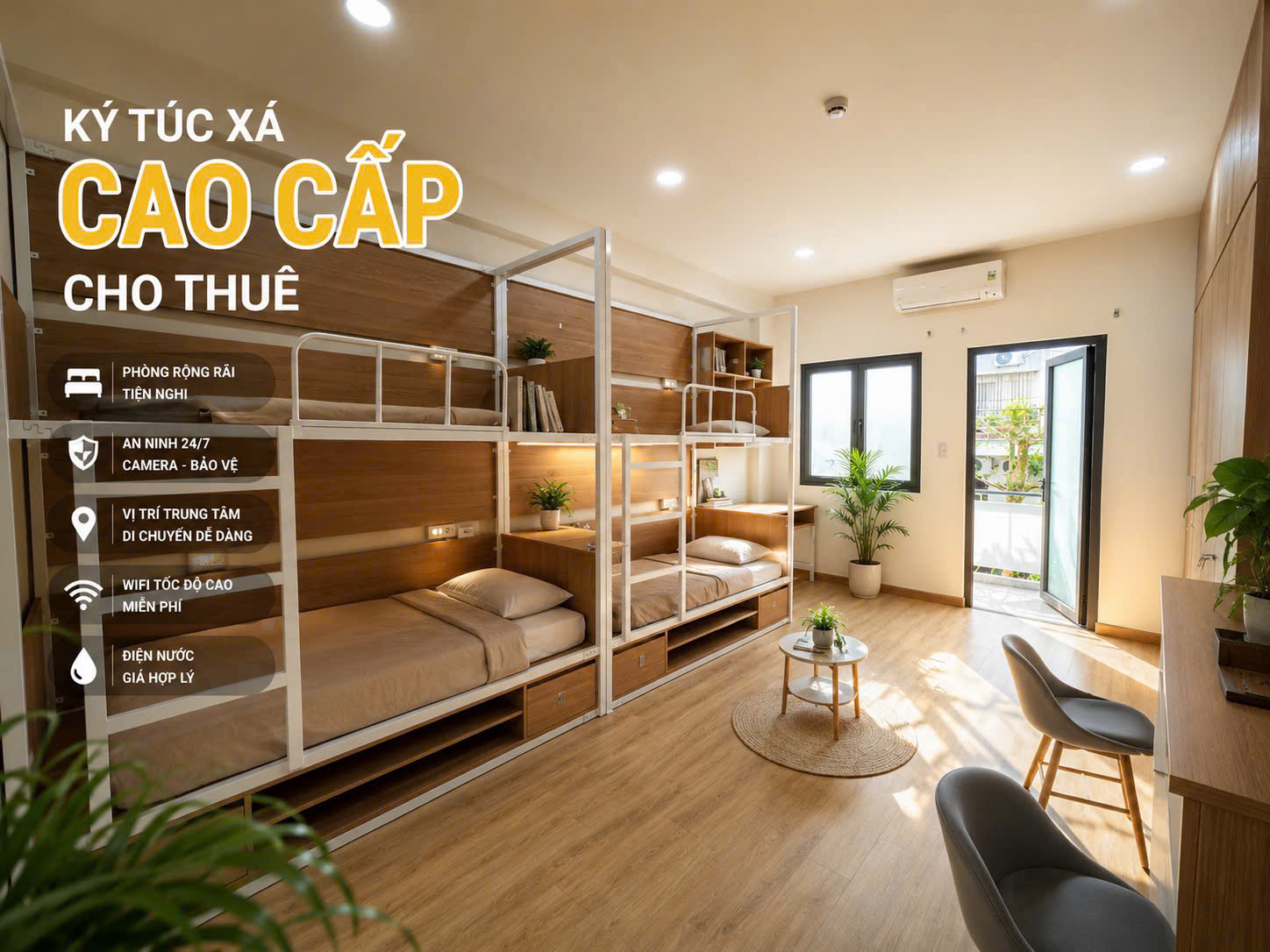Cho thuê ký túc xá 2tr full mọi chi phí và đồ tại Q1
 16021117