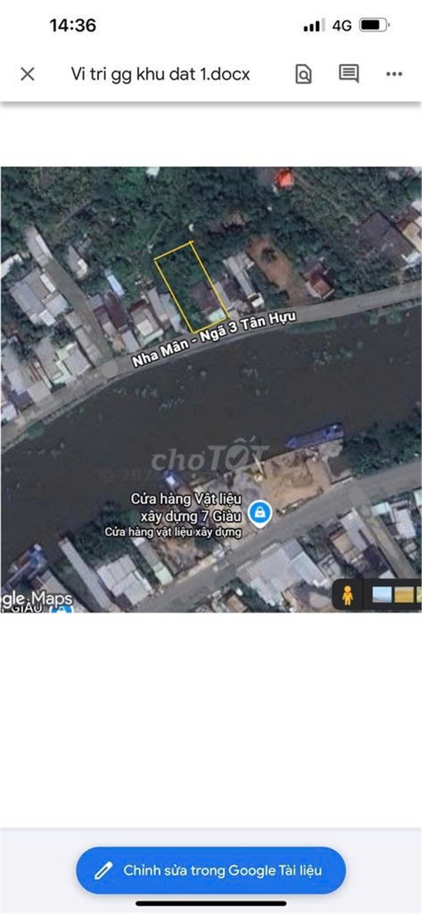 CHÍNH CHỦ CẦN BÁN TẠI Đường Nha Mân - Tân Hựu, Xã Tân Nhuận Đông,  Đồng Tháp 16021264