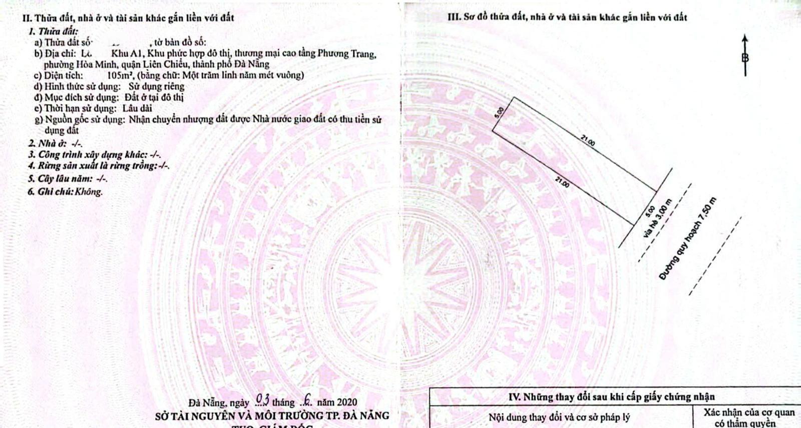 💥💥BÁN ĐẤT MẶT TIỀN ĐƯỜNG TRẦN MINH TÔNG - GẦN BIỂN 16021309