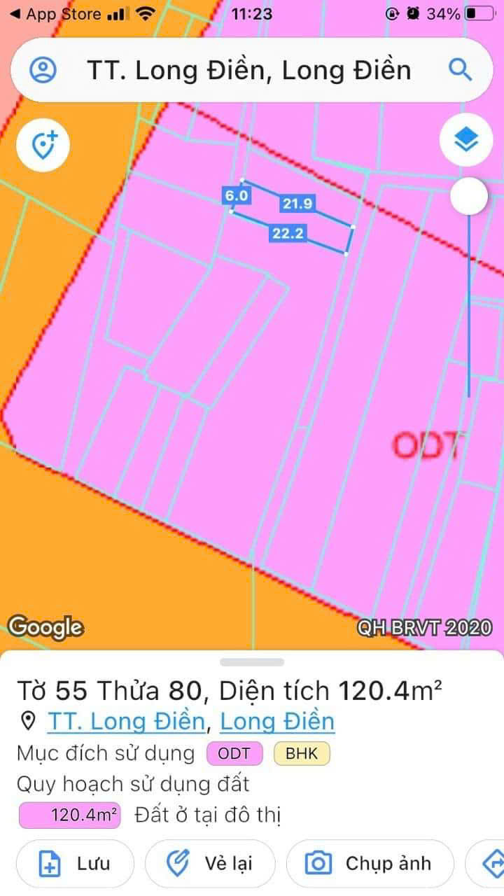 HOT !!! CHÍNH CHỦ CẦN BÁN NHANH LÔ ĐẤT GIÁ TỐT TẠi Hẻm 77, Đường Dương Bạch Mai, Thị trấn Long Điền 16021458
