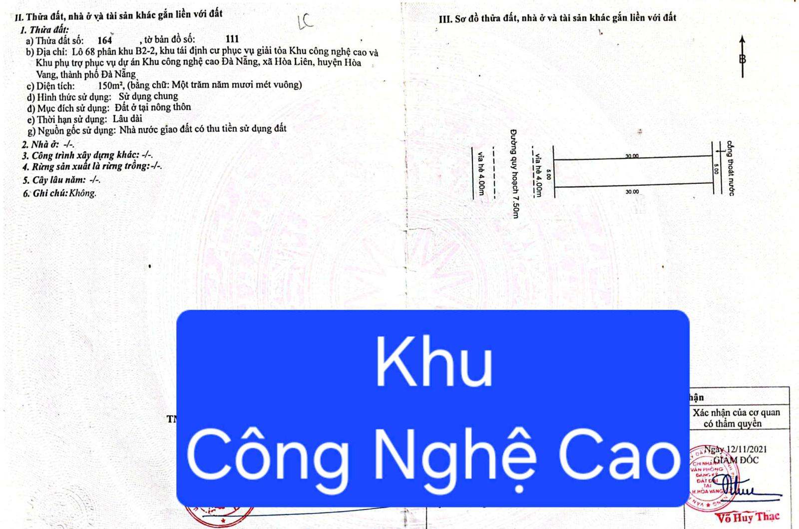 🔴💥Bán đất 1 cặp  KHU CÔNG NGHỆ CAO (Sát Nguyễn Tất Thành nối dài) 16021694