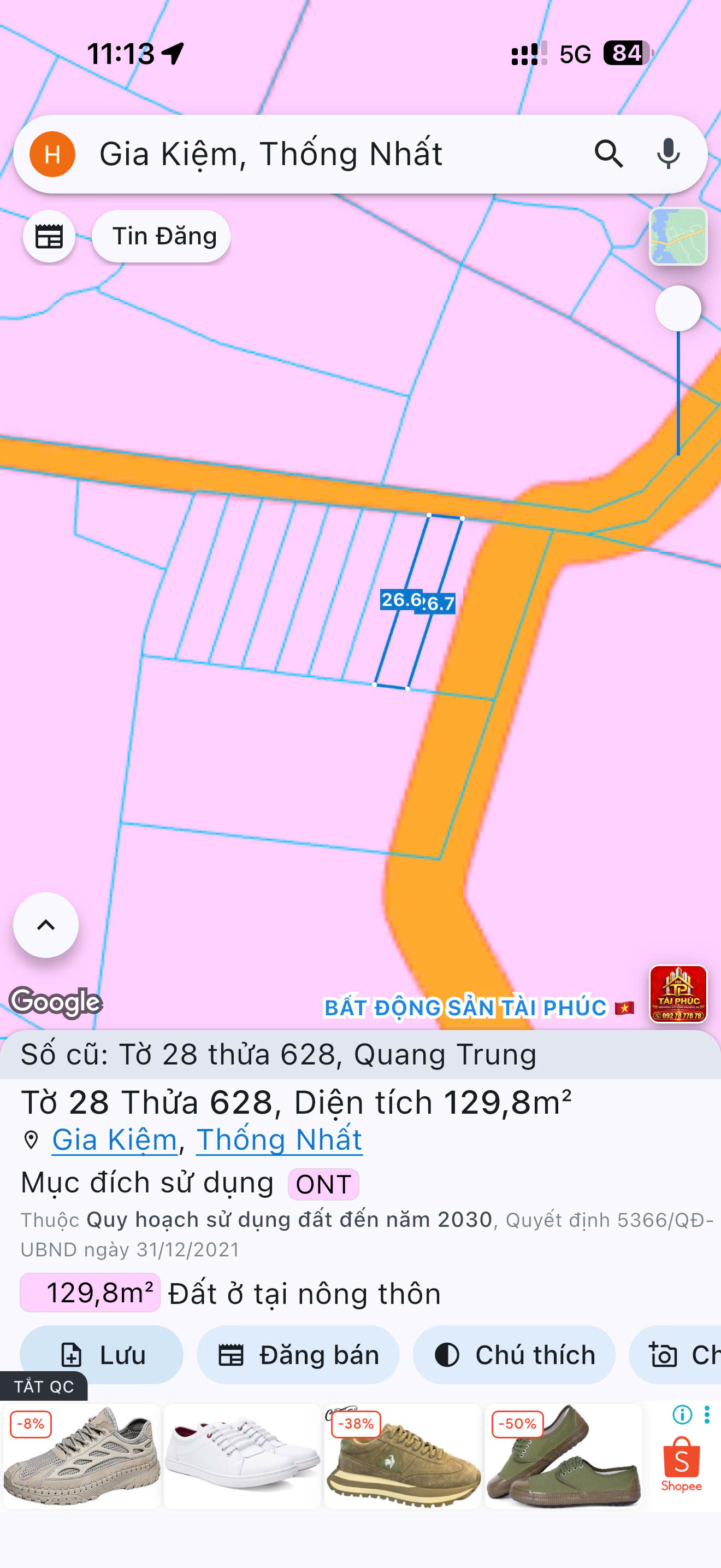 BÁN ĐẤT THỔ CƯ RẺ ĐẸP TẠI GIA KIỆM - THỐNG NHẤT - ĐẤT Ở NÔNG THÔN (ONT)
 16021888
