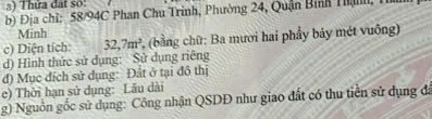 Nhà 2 tầng 3x12m 4PN 2WC, 58/94C Phan Chu Trinh 4.5 tỷ 16021911