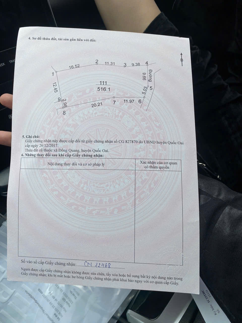 Bán đất thôn Đồng Lư, Quốc Oai, Hà Nội 16022184