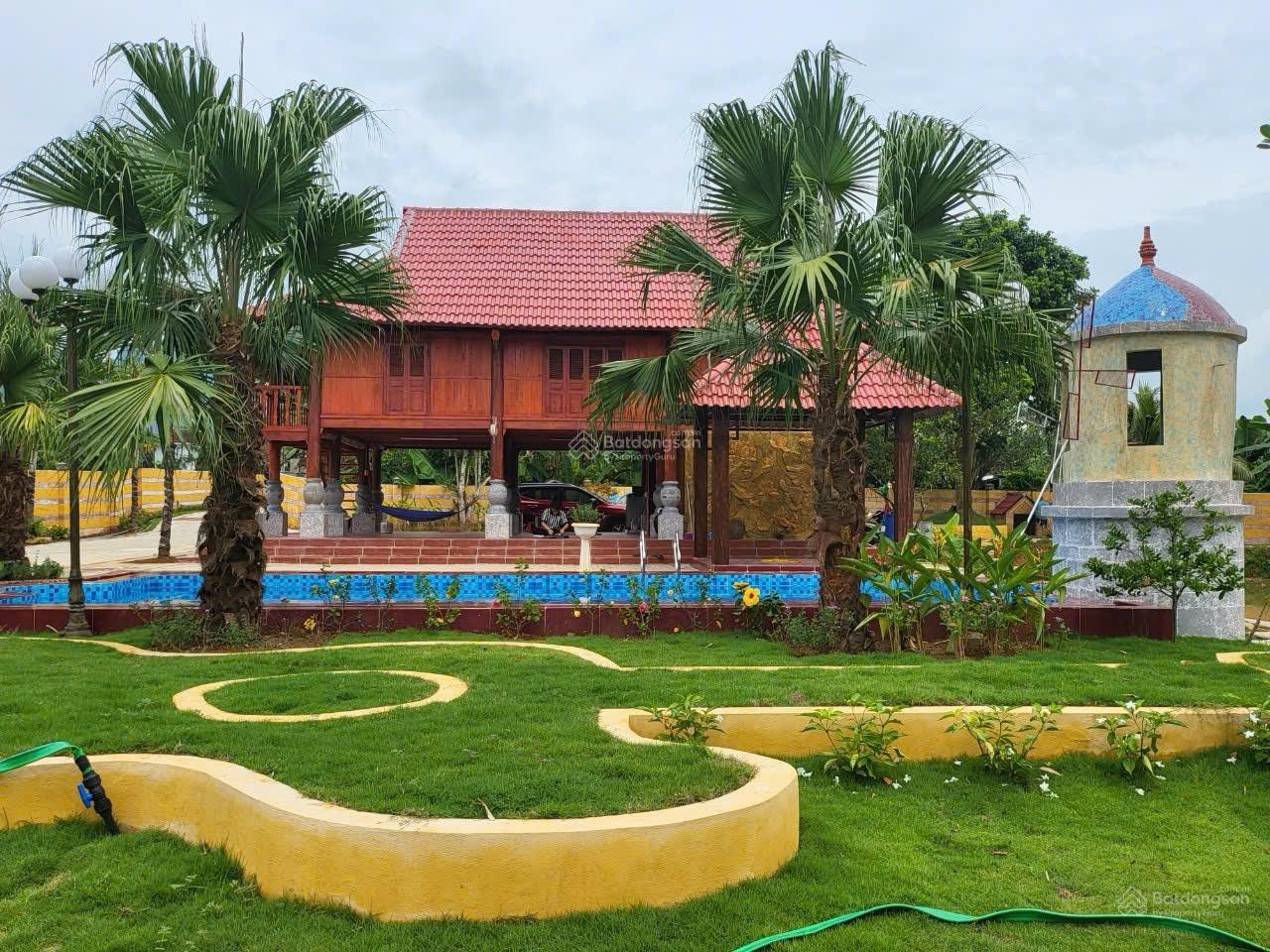 Bán 4800m2 đất nghỉ dưỡng hòa bình phú thọ tặng nhà sàn gía chỉ 4, 8 tỷ 16022199