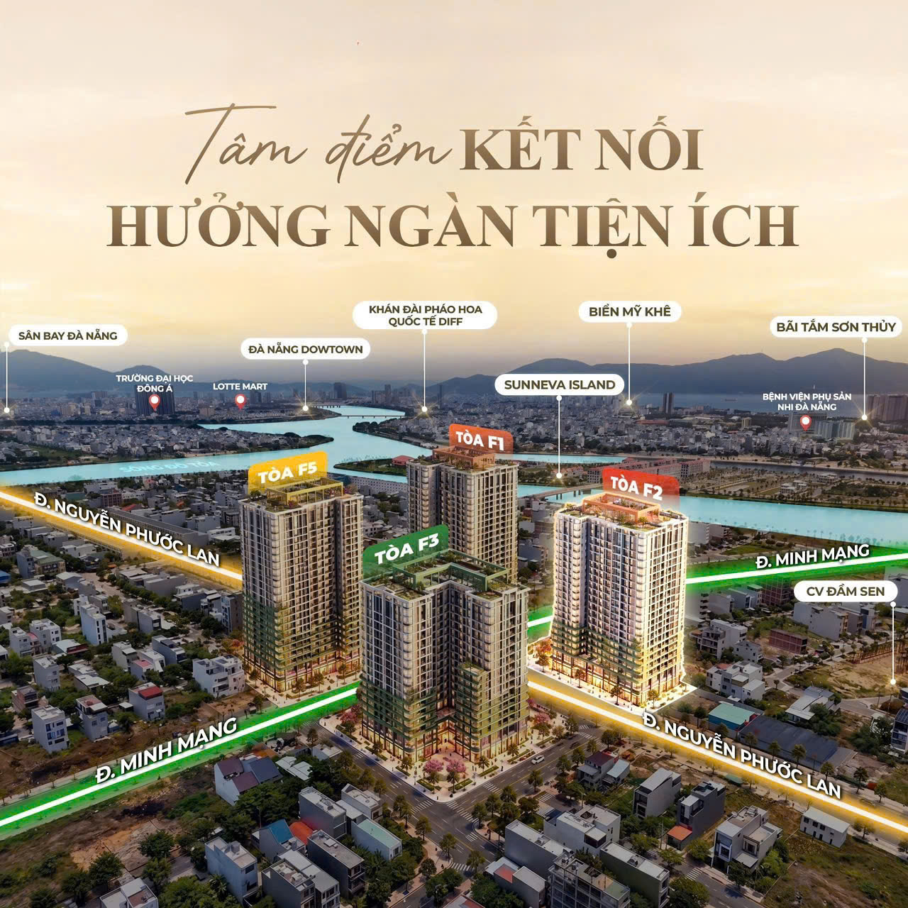 Chỉ 1 tỷ 658 (100%) - sở hữu căn hộ Sun Group TT Hoà Xuân - Sổ hồng sở hữu lâu dài 16022266