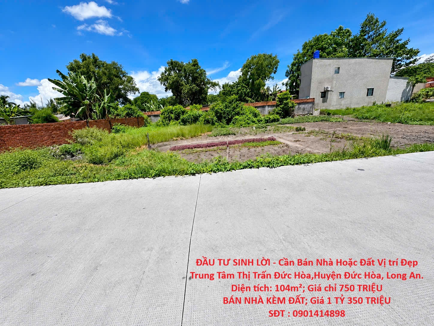 ĐẦU TƯ SINH LỜI - Cần Bán Nhà Hoặc Đất Vị trí Đẹp Trung Tâm Thị Trấn Đức Hòa,Huyện Đức Hòa, Long An. 16022437